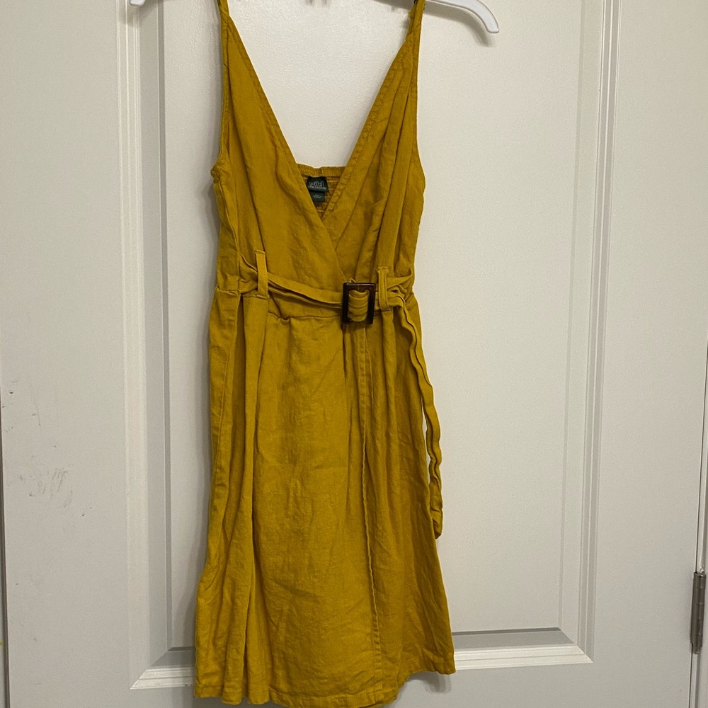 Golden yellow vintage style wild fable dress